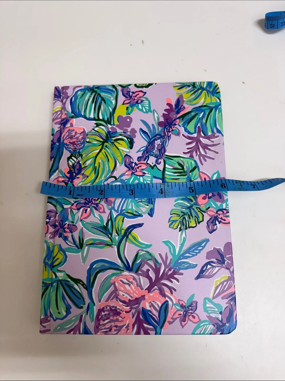 Lily Pulitzer Floral Tropical Hardcover Journal in Lavender and Teal